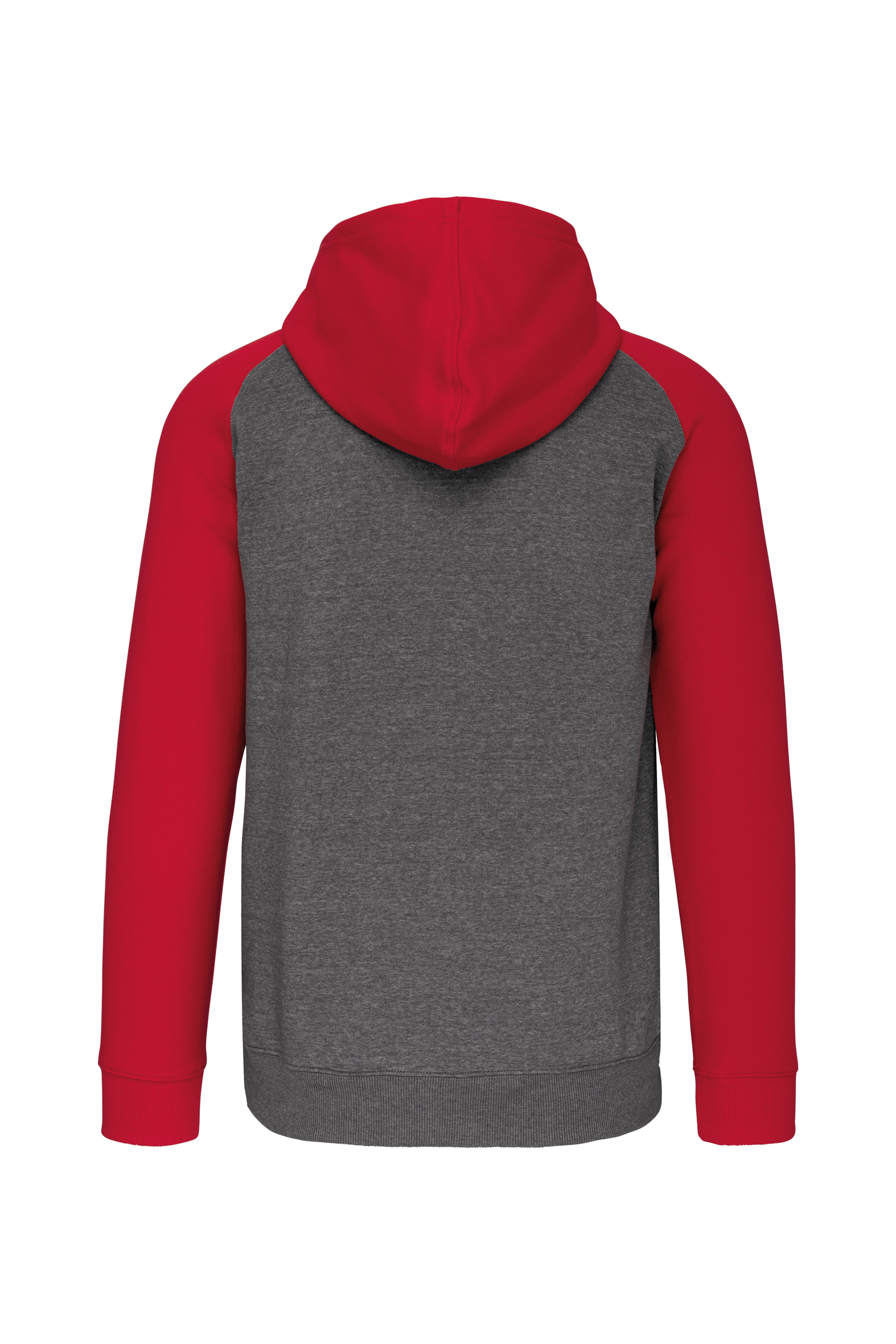 Grey Heather / Sporty Red