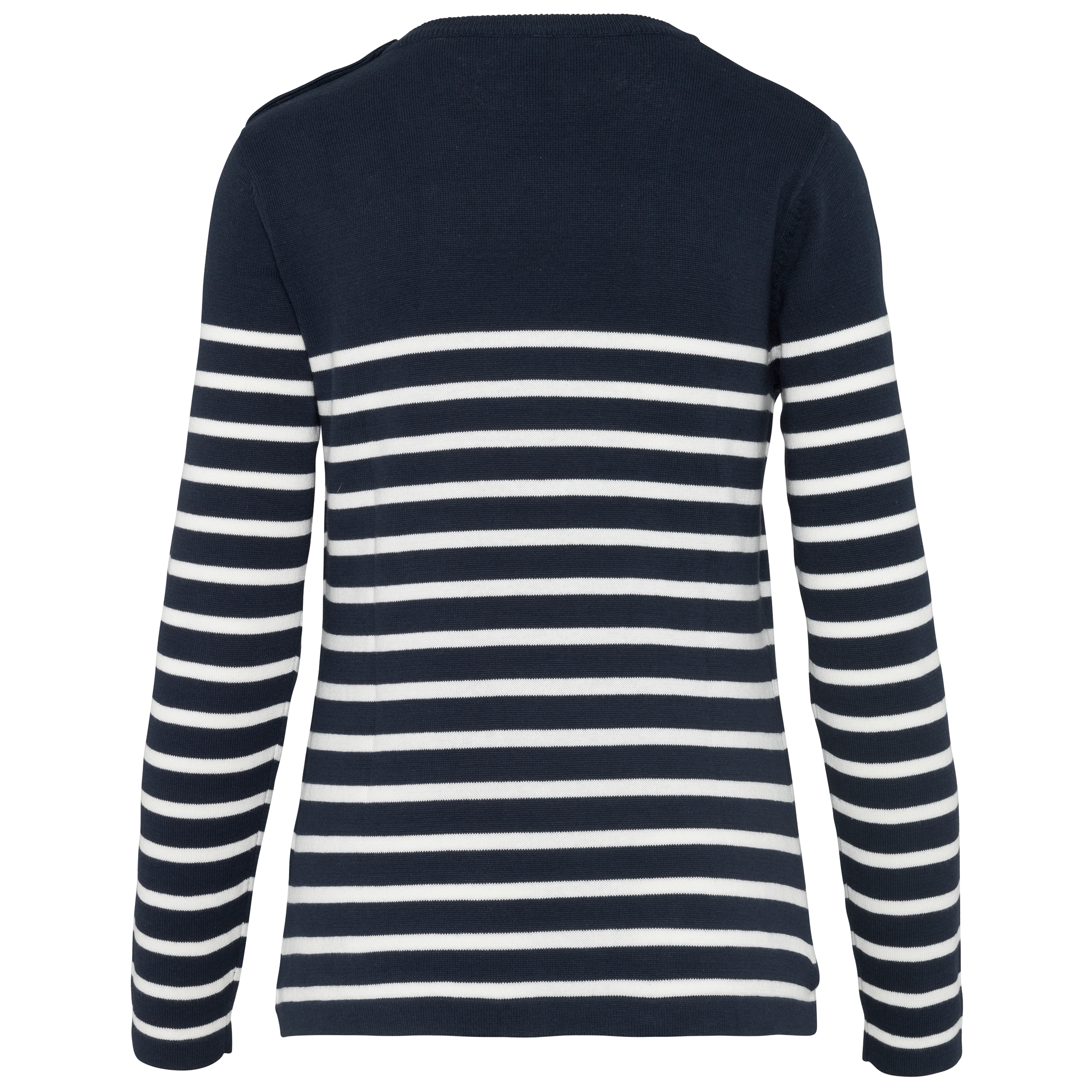 Striped Navy / Off White