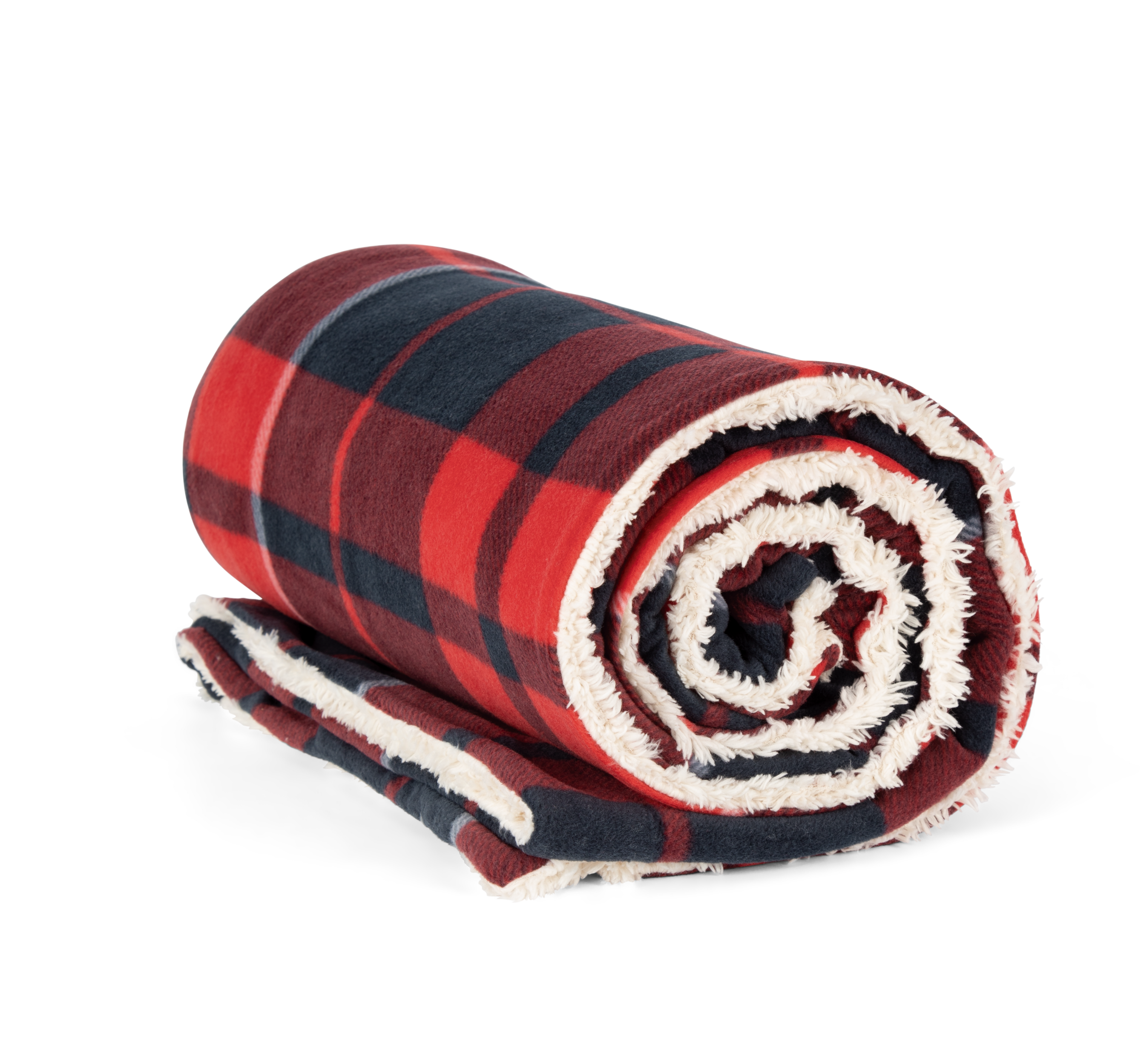 Red / Navy checked